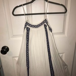 White, flowing sundress